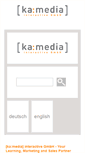Mobile Screenshot of kamedia.de
